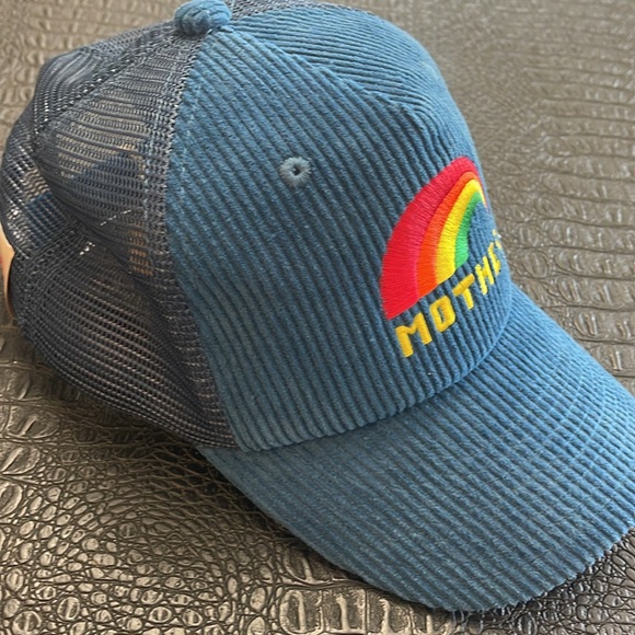 Mother Blue Baseball Hat Adjustable w/ Rainbow one size - Picture 6 of 8